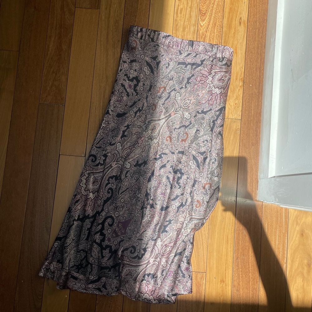 silk purple paisley skirt💜